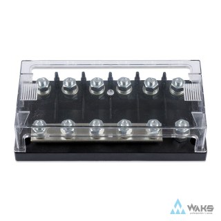 Six-way fuse holder for Mega-fuse with busbar (250A)