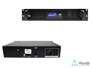 IPS-UPS CCTVUPS-2U-2000-LCD – Zasilacz UPS Line-Interactive, 2000VA/1200W, RACK 19”