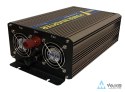 DC/AC-SIN-2000W/12V: Przetwornica DC/AC 12Vdc/230Vac 1000W ciąglej (2000W chwilowej)
