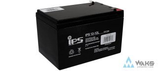 IPS 12-12L: akumulator VRLA AGM 12V 12Ah, 6-9lat, T2 6,3mm, do UPS
