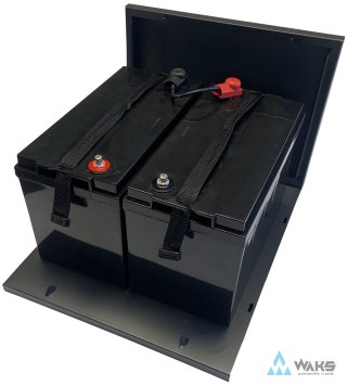 KU-C-2: obudowa akumulatorów 470×390×310mm (2x 12V/100Ah) - bez przewodów