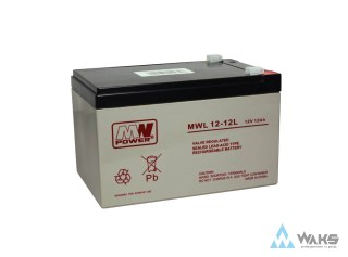 Akumulator AGM Long Life 12V 12Ah (MWL 12-12L) MW Power