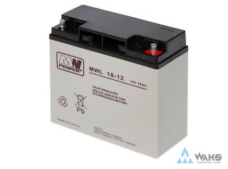 Akumulator AGM Long Life 12V 18Ah (MWL 18-12) MW Power