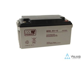 Akumulator AGM Long Life 12V 65Ah (MWL 65-12) MW Power