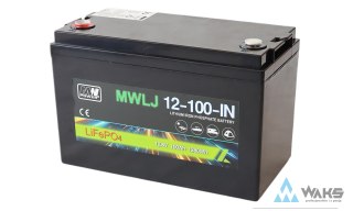MWLJ 12-100-IN: MWLJ 12-100-IN: akumulator LiFePO4 12.8V/100Ah IN / LiFePO4 battery 12.8V/100Ah IN - (330x172x215mm)