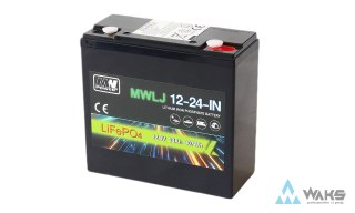 MWLJ 12-24-IN: MWLJ 12-24-IN: akumulator LiFePO4 12.8V/24Ah IN / LiFePO4 battery 12.8V/24Ah IN - (181x76x165mm)