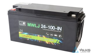 MWLJ 24-100-IN: MWLJ 24-100-IN: akumulator LiFePO4 25.6V/100Ah IN / LiFePO4 battery 25.6V/100Ah IN - (483x170x240)