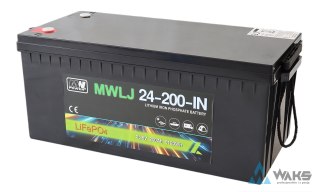 MWLJ 24-200-IN: MWLJ 24-200-IN: akumulator LiFePO4 25.6V/200Ah IN / LiFePO4 battery 25.6V/200Ah IN - (522x240x218mm)