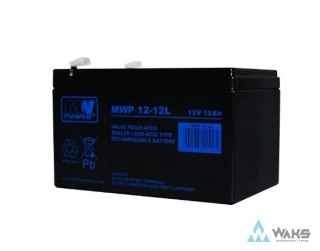 MW Power MWP 12-12L – Akumulator AGM VRLA 12V 12Ah (terminal F2, żywotność 12 lat)
