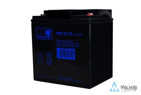 MWP 28-12h – Akumulator AGM 12V 28Ah VRLA M5 MW Power MWP 28-12h – Akumulator AGM 12V 28Ah VRLA M5 MW Power