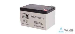 MWS 12-12: MWS 12-12: Akumulator VRLA AGM 12V/ 12Ah