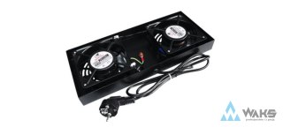 Panel chlodzący do szaf MRC19, dwa wentylatory 230V wkręcone w płytę.