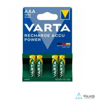 VA-AAA ACCU 1000mAh BL4: ACCU HR03 1000mAh R2U Varta