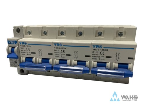 DC breaker 250Vdc/63A, wyłącznik prądu stałego, 2P, 6kA DC breaker 250Vdc/63A, wyłącznik prądu stałego, 2P, 6kA