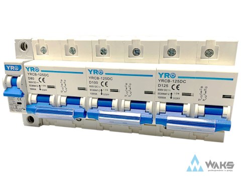 DC breaker 600Vdc/100A ch-ka D, wyłącznik prądu stałego, 2P, 10kA DC breaker 600Vdc/100A ch-ka D, wyłącznik prądu stałego, 2P, 10kA