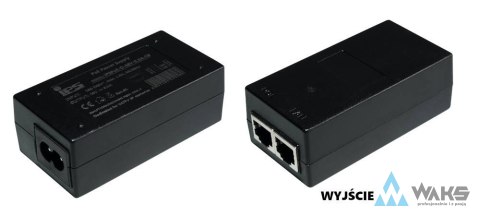 Desktop PoE 48V/0,5A/24W RJ45 z gniazdem IEC C8 Desktop PoE 48V/0,5A/24W RJ45 z gniazdem IEC C8