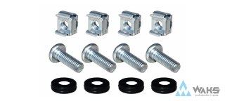 MRC19-M6-SET4: zestaw (4szt) srub do RACK 19" z nakretkami