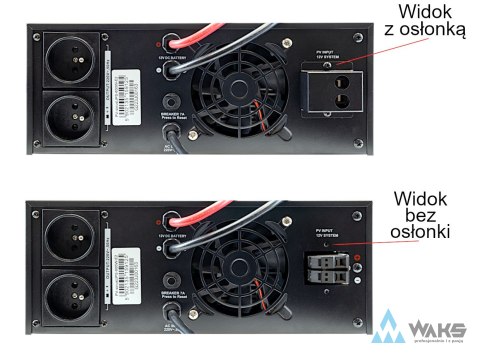 PV-sinusUPS-600W-E2: UPS z ładowarką solarną 600W, DC12V, 2x french socket PV-sinusUPS-600W-E2: UPS z ładowarką solarną 600W, DC12V, 2x french socket