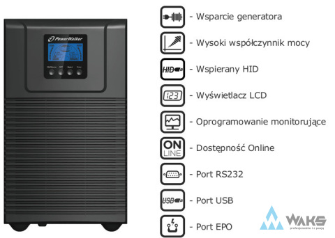 UPS ZASILACZ AWARYJNY PowerWalker VFI 3000 TG UPS ZASILACZ AWARYJNY PowerWalker VFI 3000 TG