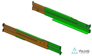 ZESTAW SZYN MONTAŻOWYCH DO SZAF 19" PowerWalker DLA UPS VI R1U